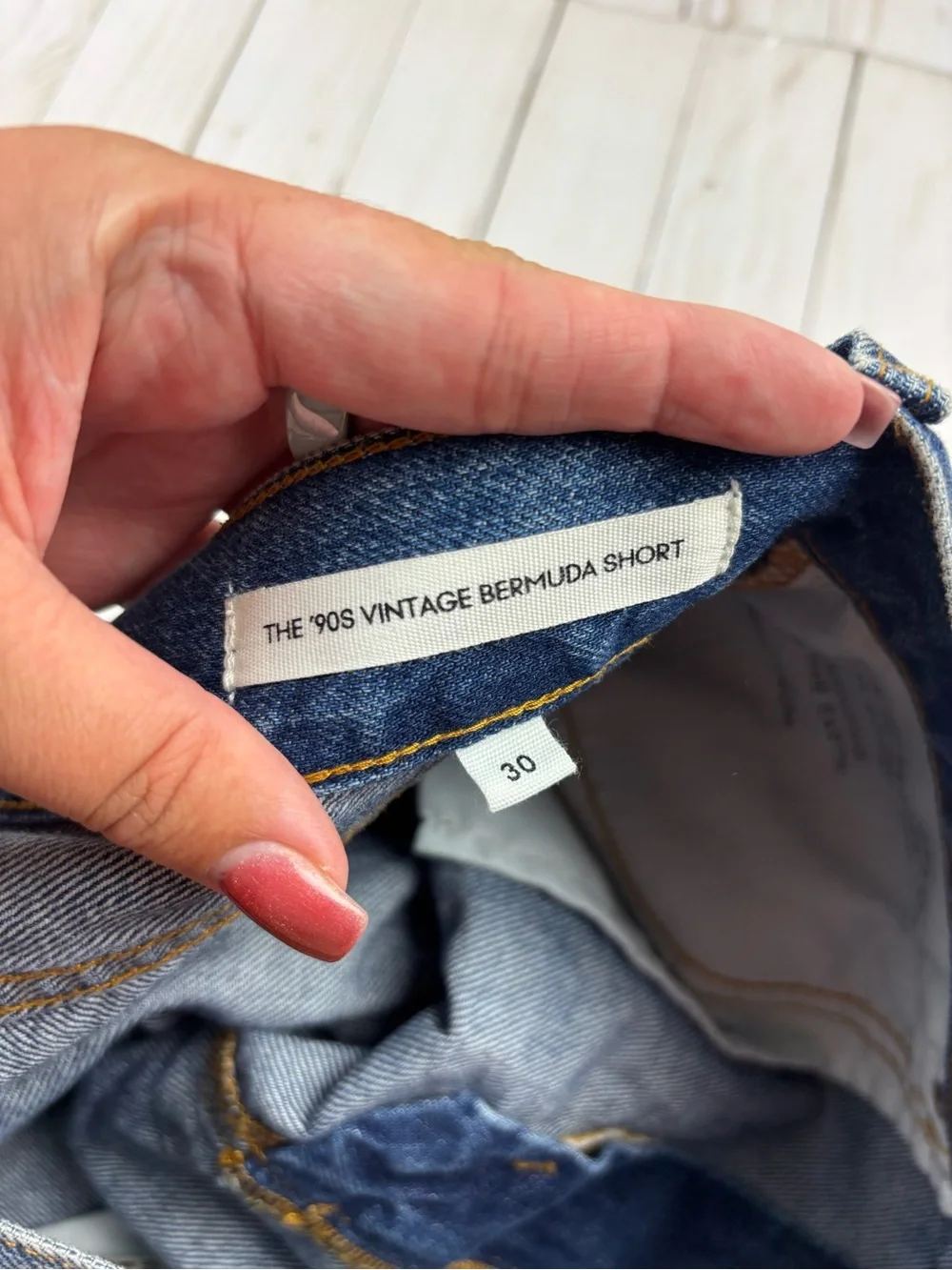 Denim Forum THE '90S VINTAGE BERMUDA SHORT Size 30